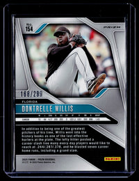 2025 Panini Prizm Baseball Dontrelle Willis #154 Red Prizm /299 - back