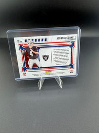 2024 Panini Rookies & Stars Aidan O'Connell Rookie Materials NA-AOL Raiders - back