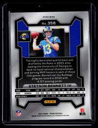 2023 Panini Prizm Football #358 Stetson Bennett IV Pink Prizm Rookie - back