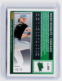 2025 Panini Donruss Optic Rated Prospect Noah Schultz #200 Pink Holo /79 - back
