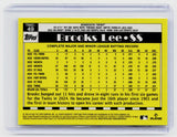 2025 Topps Chrome 1990 Topps Baseball Brooks Lee RC #T90C-49 Minnesota Twins - back