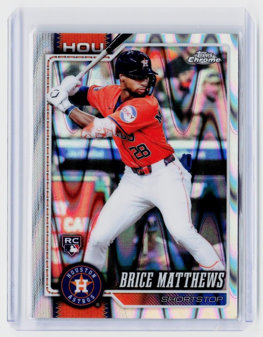 2026 Topps Chrome Brice Matthews RC Refractor #169 Houston Astros - front