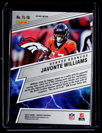 2022 Panini Mosaic Touchdown Masters Javonte Williams #TL-16 Denver Broncos - back