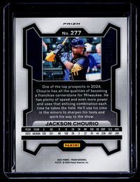 2024 Panini Prizm Baseball Jackson Chourio pulsar Prizms Rookie Card #277 /199 - back