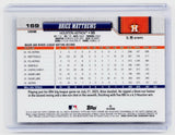 2026 Topps Chrome Brice Matthews RC Refractor #169 Houston Astros - back