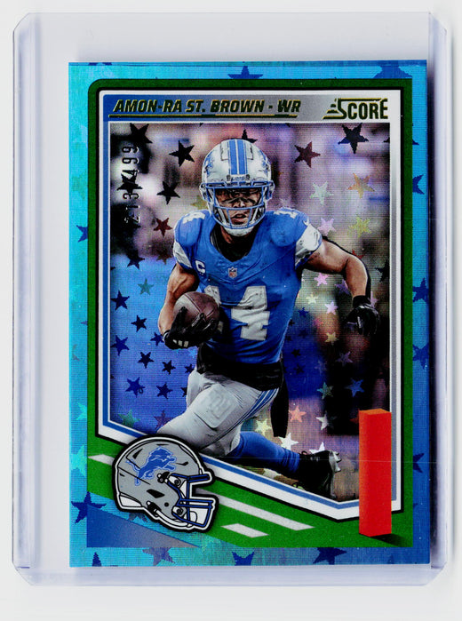 2025 Panini Score Football Amon-Ra St. Brown /499 - front