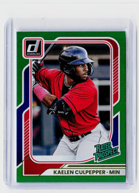 2026 Panini Donruss Rated Prospect Kaelen Culpepper Green #146 /199 - front