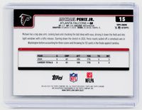 2025 Topps Chrome Football Michael Penix Jr. RayWave Refractor #15 Atlanta Falcons - back