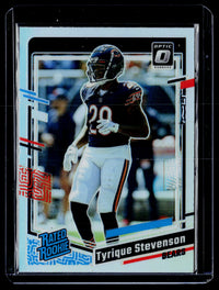 2023 Panini Donruss Optic Rated Rookie Silver holo Tyrique Stevenson #219 - front