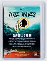 2025 Panini Donruss Elite Football Title Waves Darrell Green #7 - back