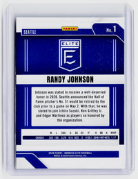 2026 Panini Donruss Elite Baseball Randy Johnson #1 Seattle Mariners - back