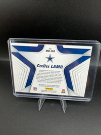 2025 Panini Score Football Stars of the NFL CeeDee Lamb SNJ-CLB Memorabilia Card - back