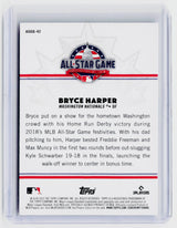 2025 Topps MLB All-Star Game Greats Bryce Harper ASGG-42 Washington Nationals - back