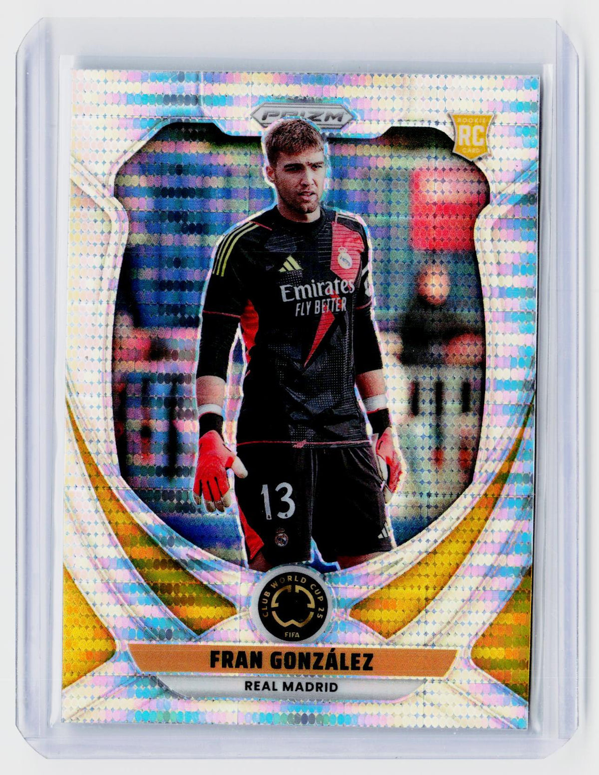 2025 Panini Prizm FIFA Club World Cup Fran González #161 Real Madrid Rookie - front