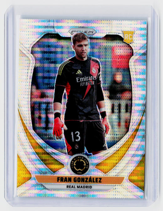 2025 Panini Prizm FIFA Club World Cup Fran González #161 Real Madrid Rookie - front