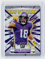 2023 Panini Donruss Optic Football Justin Jefferson #15 Minnesota Vikings - front
