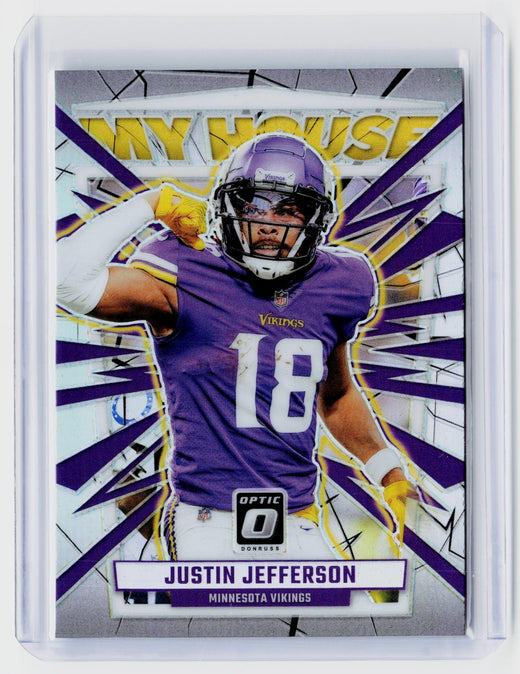 2023 Panini Donruss Optic Football Justin Jefferson #15 Minnesota Vikings - front