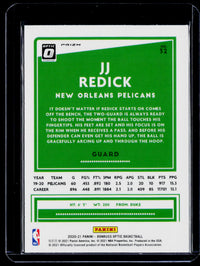 2020-21 Panini Donruss Optic Basketball JJ Redick #32 New Orleans Pelicans - back