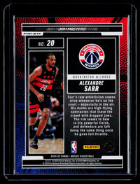 2024-25 Panini Mosaic Jam Masters Alexandre Sarr Rookie #20 - back