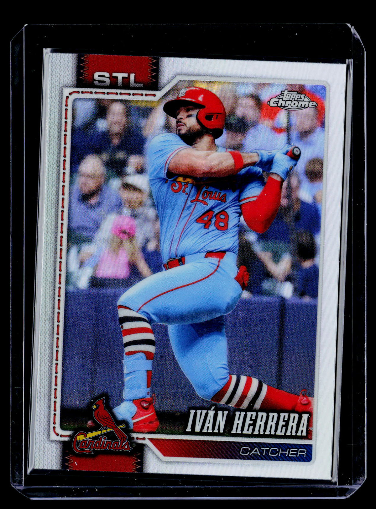 2026 Topps Chrome Refractor Iván Herrera #82 Cardinals - front
