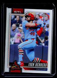2026 Topps Chrome Refractor Iván Herrera #82 Cardinals - front