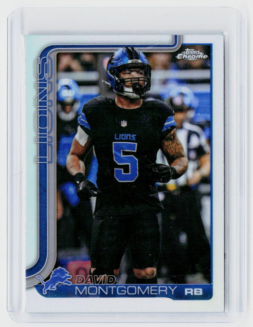 2025 Topps Chrome Refractor #103 David Montgomery Detroit Lions - front