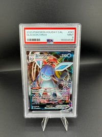 2023 Pokémon Holiday Calendar Glaceon VMAX #041 PSA 9 - front