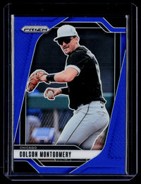 2025 Panini Prizm Baseball Colson Montgomery Blue Prizm #262 /199 - front