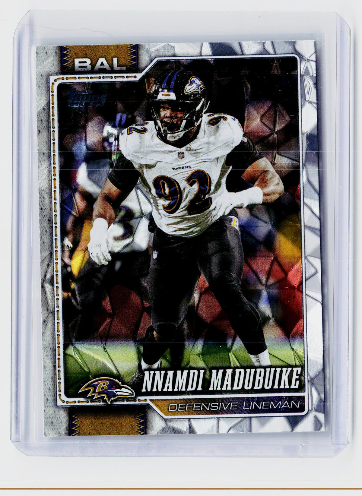 2026 Topps Football Nnamdi Madubuike #205 Baltimore Ravens - front