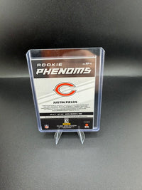2021 Panini Donruss Optic Rookie Phenoms Justin Fields RP-4 Rookie Memorabilia Card - back
