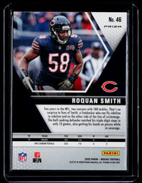 2020 Panini Mosaic Football Roquan Smith #46 Chicago Bears - back