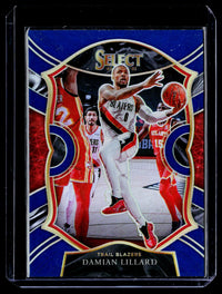 2020-21 Panini Select Basketball Concourse #24 Damian Lillard Portland Trail Blazers - front