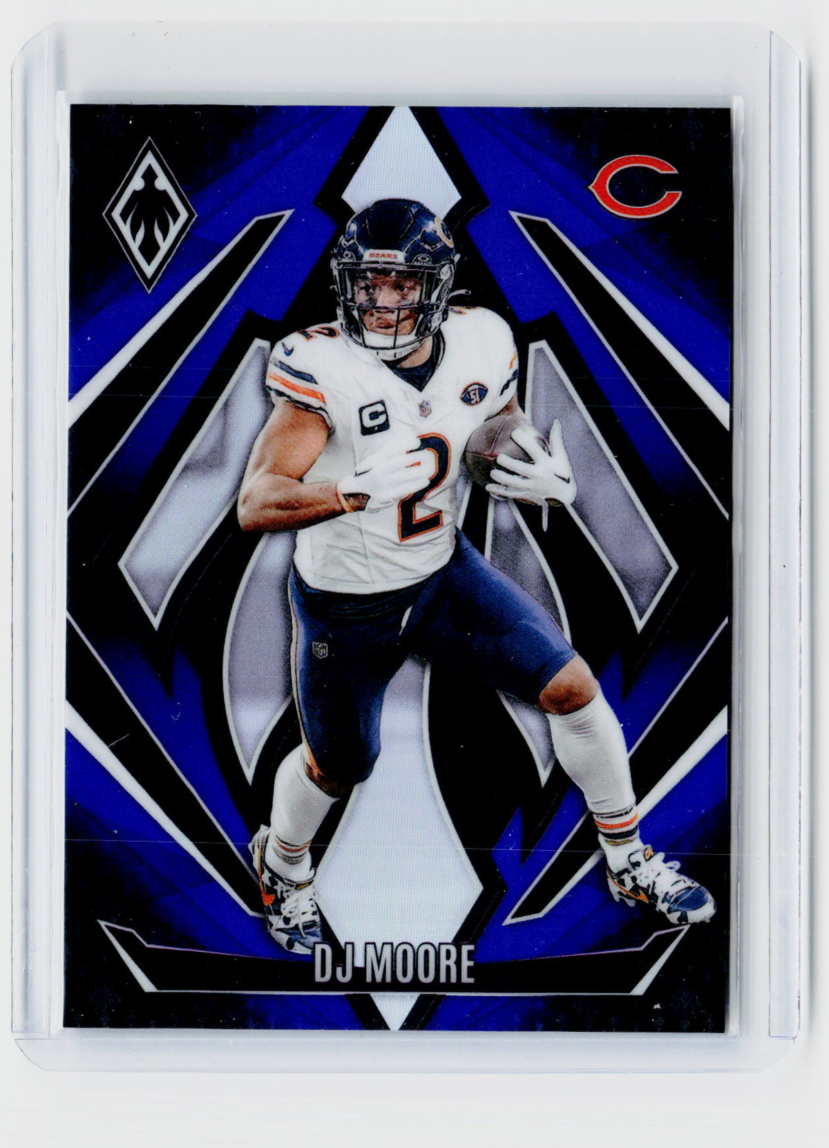 2024 Panini Phoenix DJ Moore Blue Fade #50 /249 Chicago Bears - front