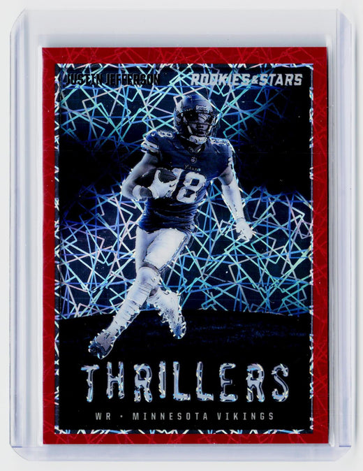 2023 Panini Rookies & Stars Thrillers Justin Jefferson TH-20 Minnesota Vikings - front