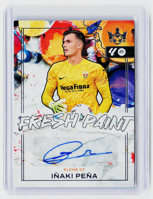 2025-26 Panini Pitch Kings Fresh Paint Autograph Iñaki Peña Elche CF FP-IP - front