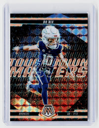 2025 Panini Mosaic Touchdown Masters Bo Nix No. 1 - front