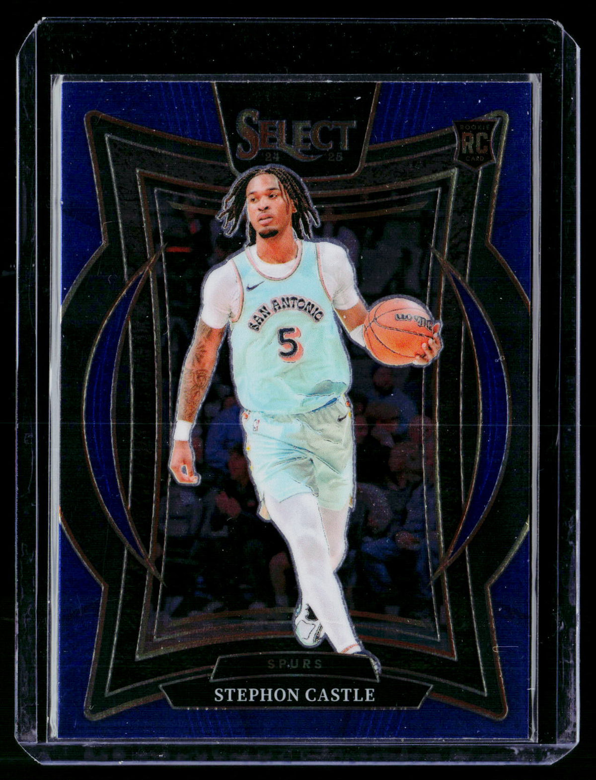 2024-25 Panini Select Basketball Stephon Castle Rookie Concourse #72 Spurs - front
