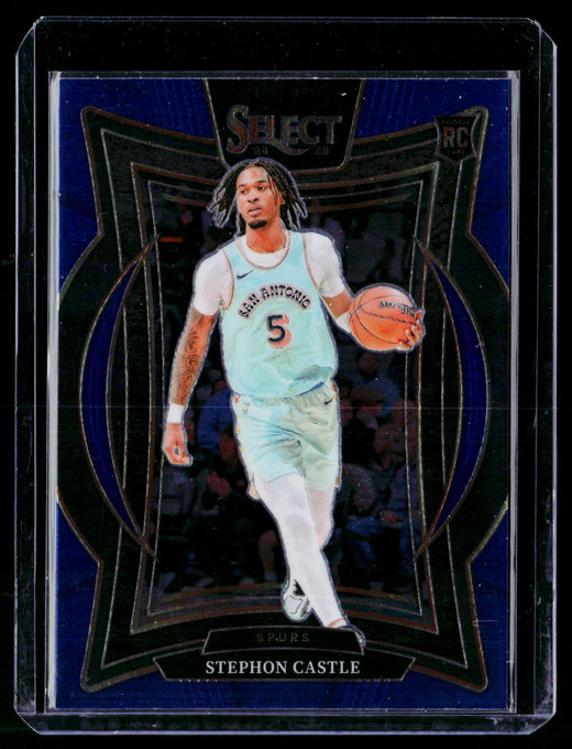 2024-25 Panini Select Basketball Stephon Castle Rookie Concourse #72 Spurs - front