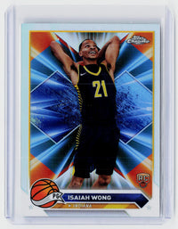 2023-24 Topps Chrome Basketball Isaiah Wong RC Refractor #80 - front