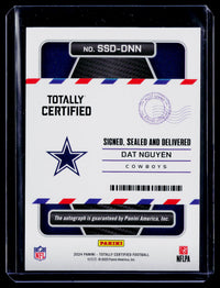 2024 Panini Totally Certified Signed, Sealed and Delivered Dat Nguyen Autograph #SSD-DNN - back