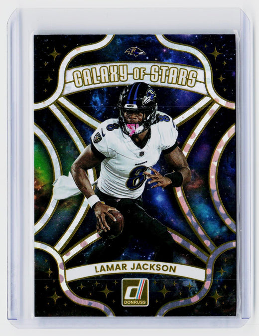 2025 Panini Donruss Football Galaxy of Stars Lamar Jackson #13 - front