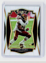 2020 Panini Select Football Chase Young Premier Level Rookie Card #164 Washington - front