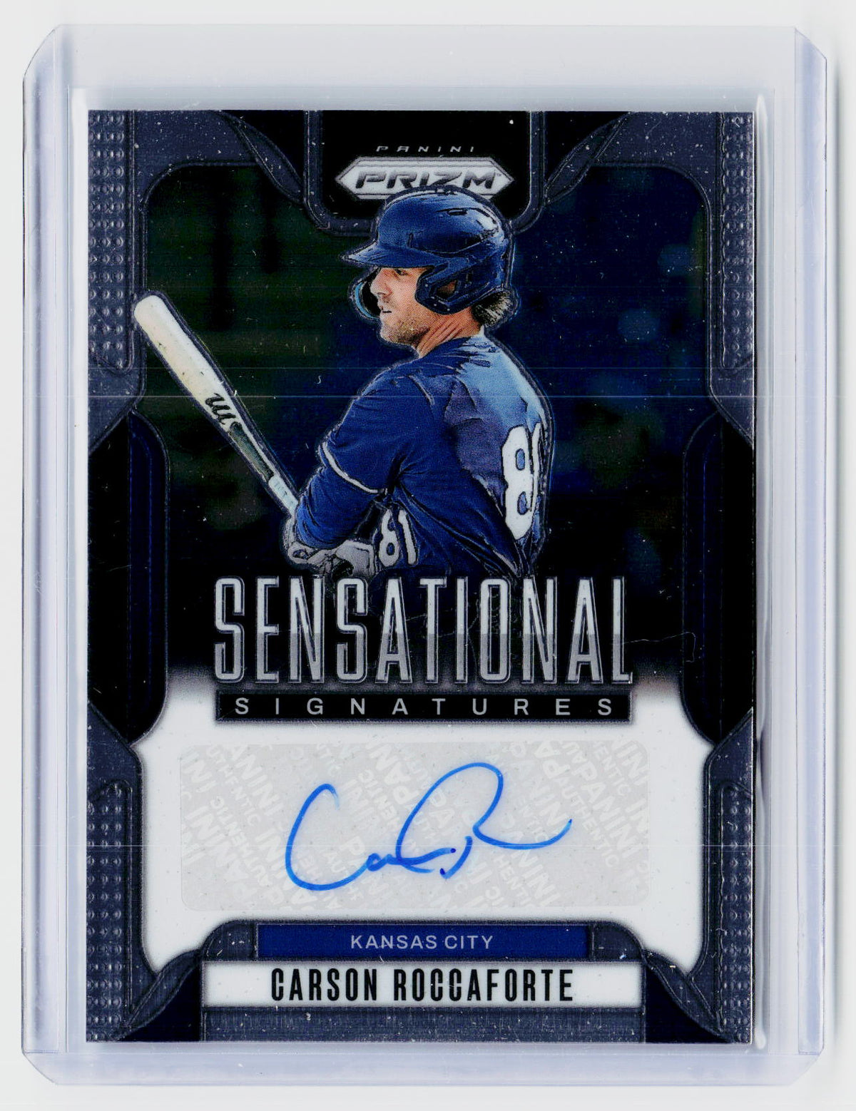 2025 Panini Prizm Baseball Sensational Signatures Carson Roccaforte Autograph #SS-CR - front