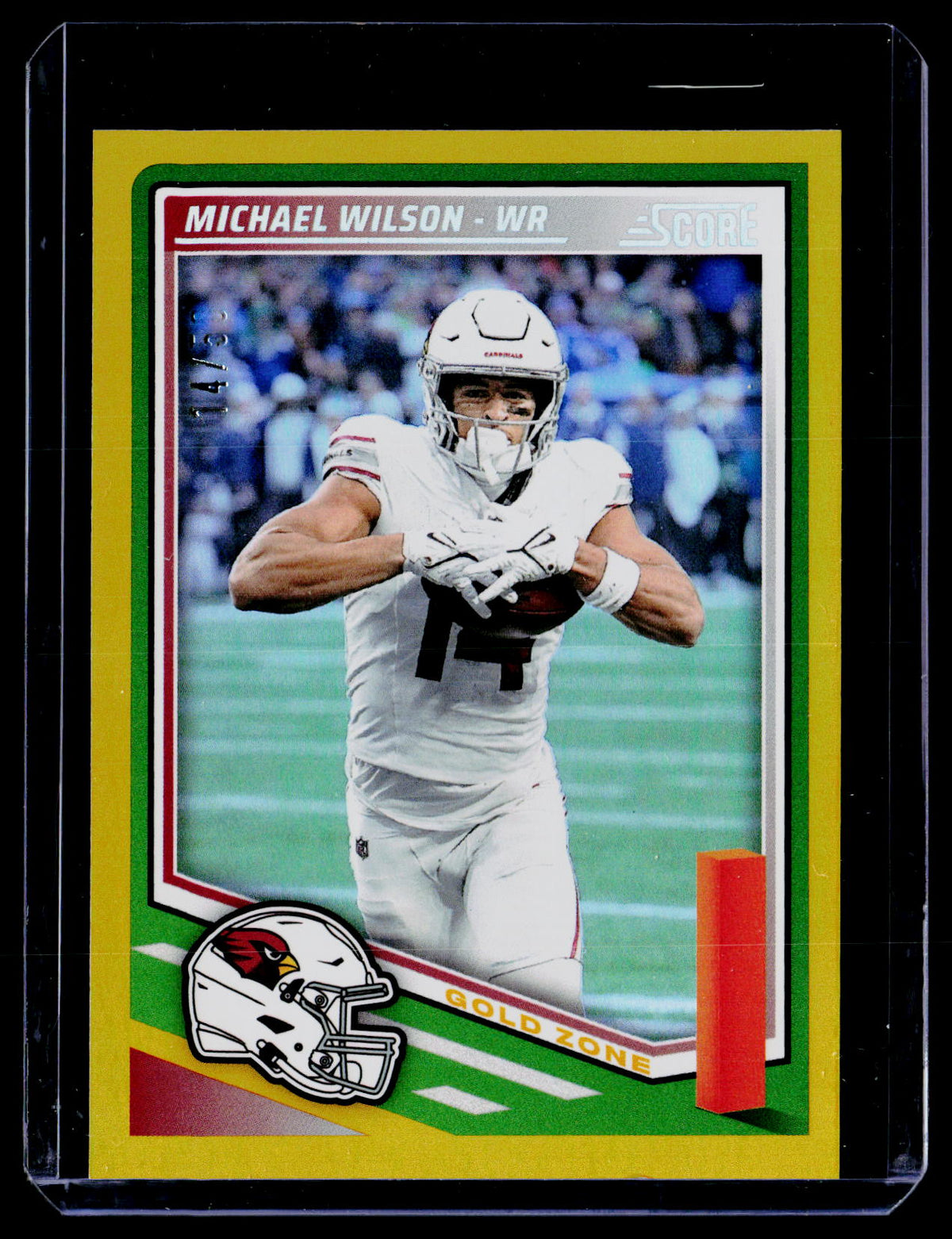 2025 Panini Score Football Gold Zone Michael Wilson #266 - front