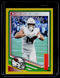 2025 Panini Score Football Gold Zone Michael Wilson #266 - front