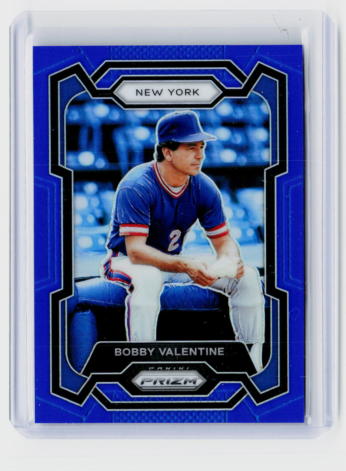 2024 Panini Prizm Baseball Bobby Valentine Blue Prizm #163 /199 - front