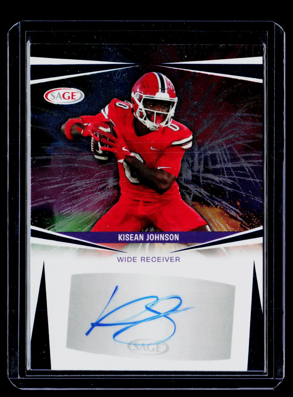 2025 SAGE Autograph Kisean Johnson A-KJ2 - front