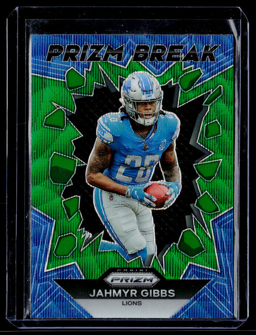 2023 Panini Prizm Football Prizm Break PB-5 Jahmyr Gibbs Rookie Lions - front