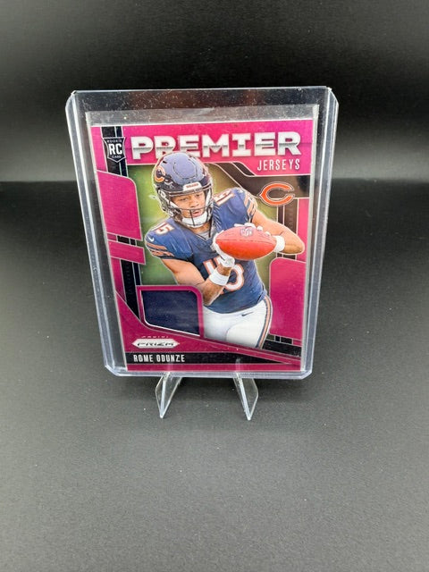 2024 Panini Prizm Premier Jerseys Rome Odunze Rookie Card PJ-ROE - front