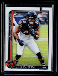 2025 Topps Chrome Football Refractor Roschon Johnson #55 Chicago Bears - front